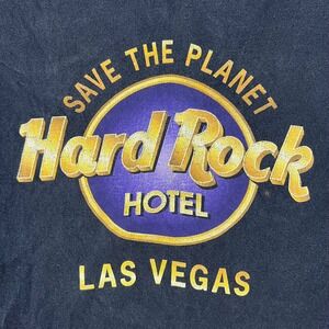 Vintage Hard Rock Hotel Las Vegas T-Shirt Men's XL Black Vintage Single Stitch